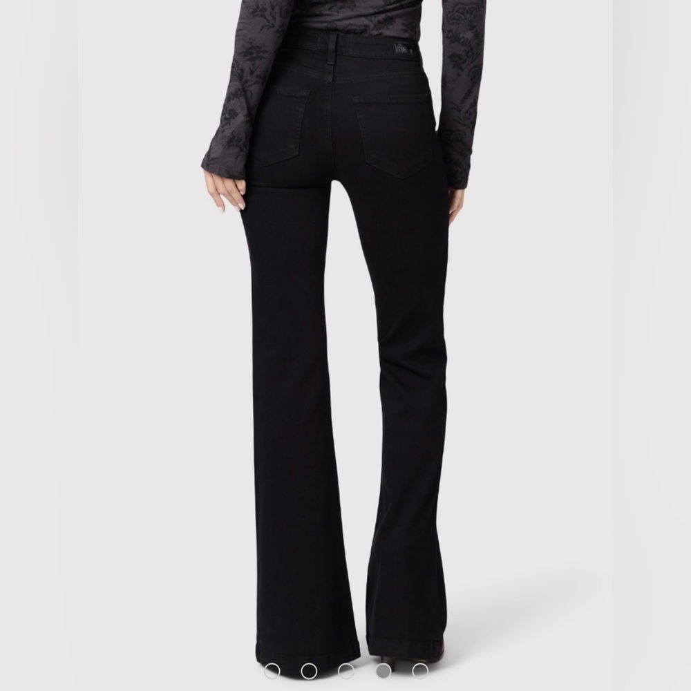 PAIGE denim Genevieve black flare jeans , size 27